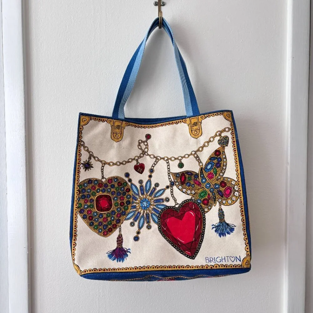 Brighton Glittering Love Canvas Tote Bag
